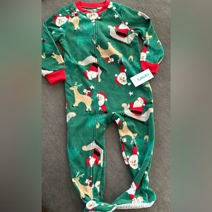 Carter‘s Toddler Footies PJ Christmas Santa Reindeer